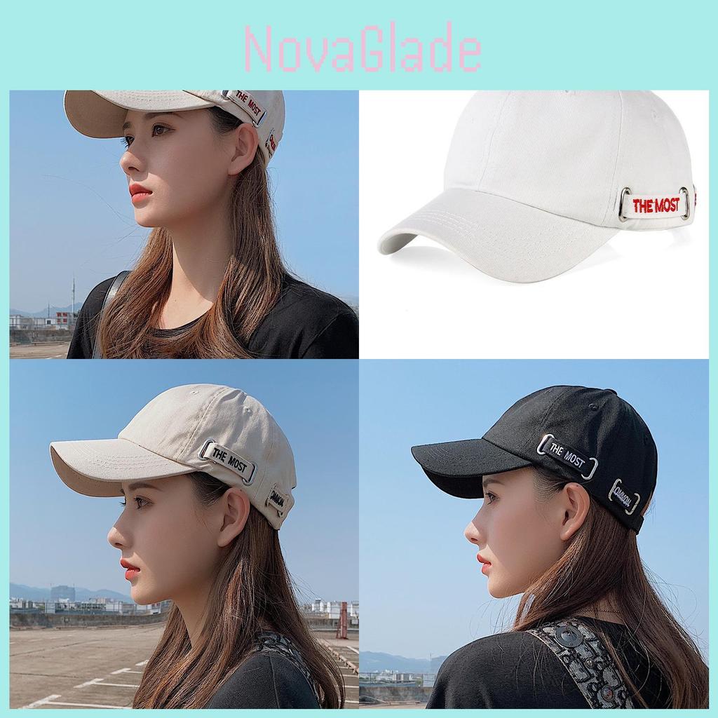 Letter Embroidered Baseball Hat Unisex Sunshade Cap With Curved Brim For Outdoor Use