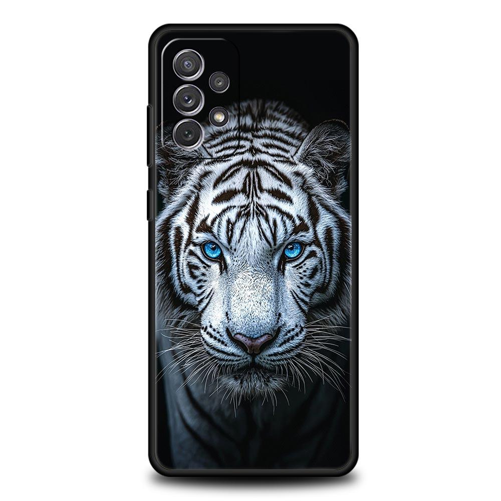 Animal White Tiger Phone Case for Samsung Galaxy A17 A13 A15 A25 A35 A51 A55 A71 A21S A11 A31 A41 A23 A53 A73 5G A03S A05s Cover
