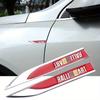 Set of 2 Three-Dimensional Metal Badges for Car Fender Side Wings Designed for Styling