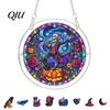 Halloween Party Decor Acrylic Puzzle Suncatcher, 7.87 Inch Sun Catcher Window Suncatcher Hanging Ornament, Ideal for Gifting and Home