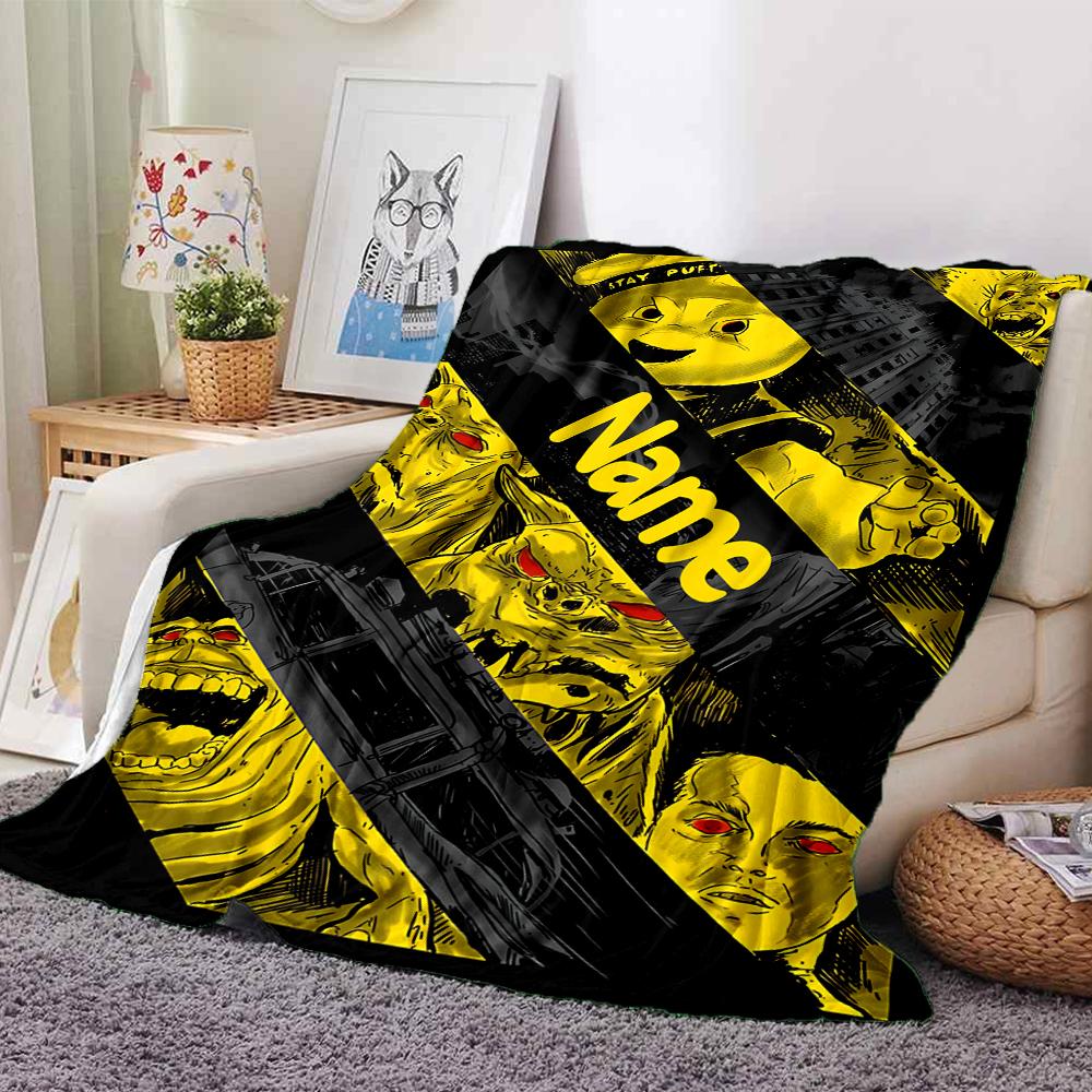 Custom Name Ghostly Urban Legends blanket for Couch & Bed, Plush Cozy Fuzzy Blanket Super Soft & Warm Blankets for Fall and Winter. 0908158