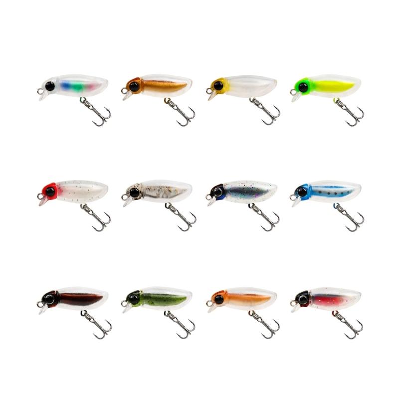 38mm Fishing Crankbaits Fishing Lures Swimbaits Wobbler Fishing Hard Baits Mini Lure for Bass Trout Saltwater Freshwater