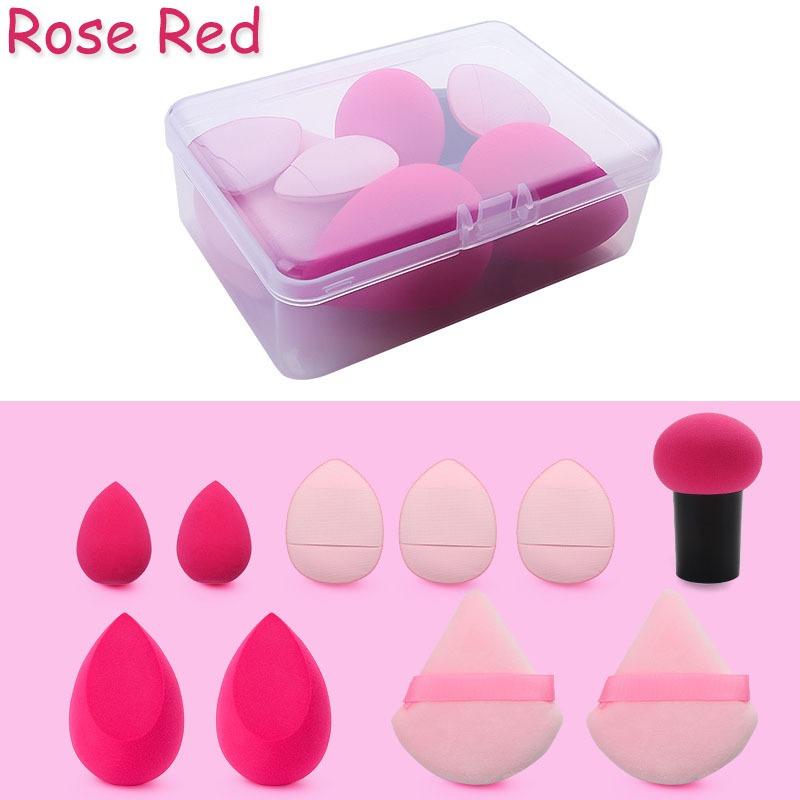 10pcs/set Cosmetic Beauty Puff Set Makeup Foundation Puffs Wet and Dry Face Concealer BB Cream Cosmetic Applicator Beauty Tools