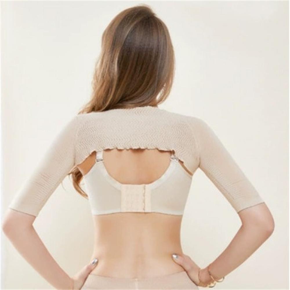 1 Stück Damen Formwäsche Ärmel Schulter Fettabsaugung Dünne Arme Shapewear Armlang Korsetts Buckel Vorbeugen Laufen Angeln Radfahren
