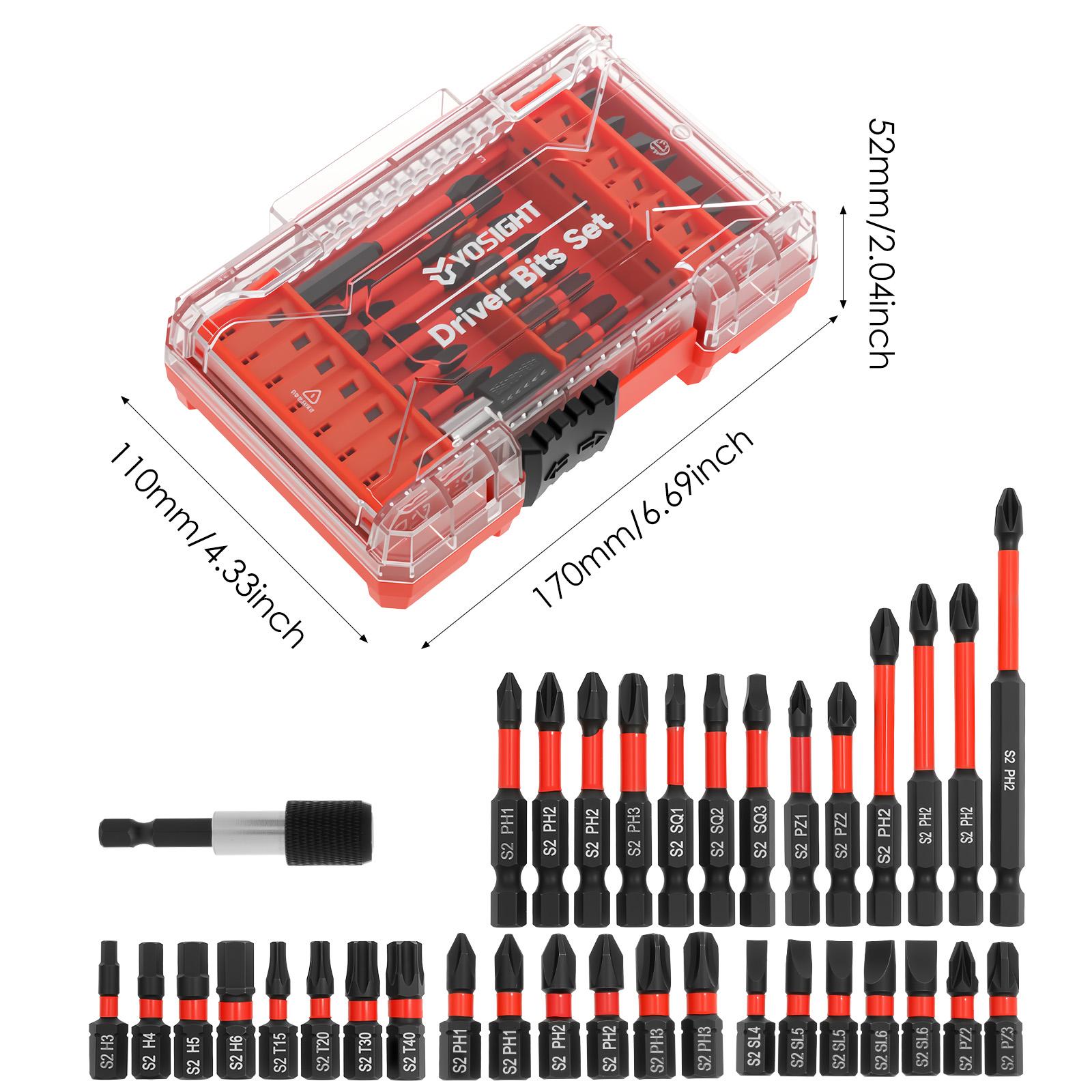 

1 Set Impact Hex Head Allen Wrench Drill Bit Set 1/4 inch Screwdriver Bit Chrome Vanadium Steel Magnetic Screw Extension Adapter