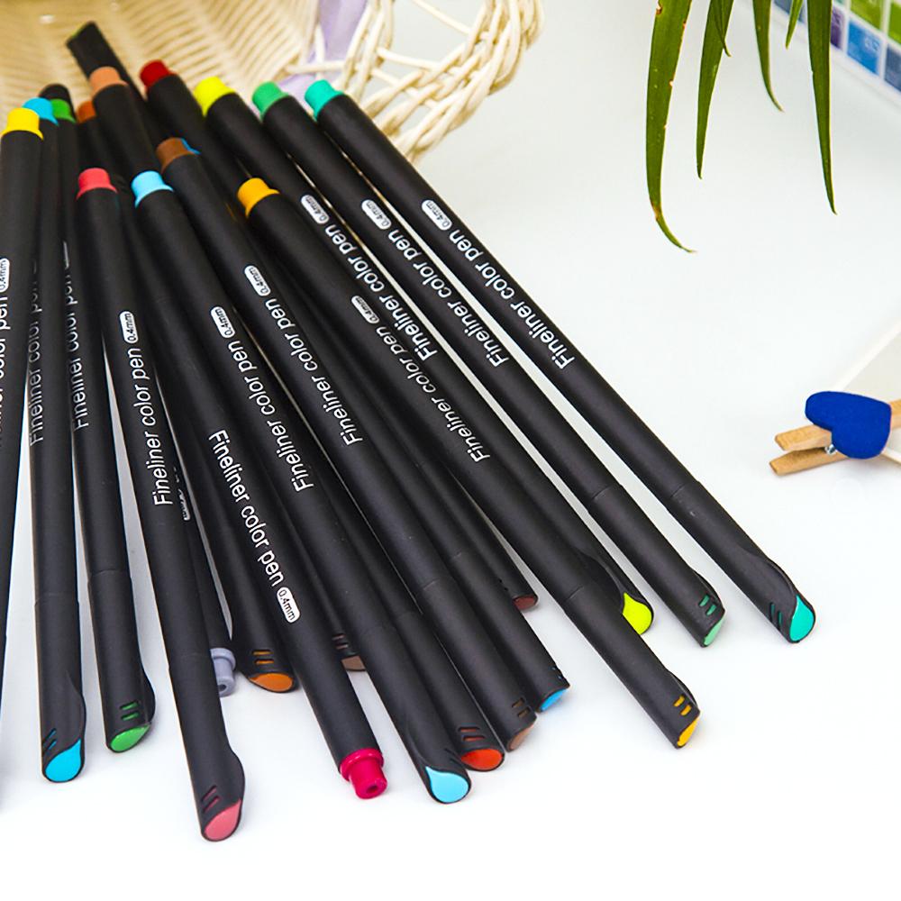 12 Leuchtende Farben Fineliner Farbige Stifte 0,4 mm Feine Spitze Farbige Stifte Marker Set für Journaling Notizen Schreiben Zeichnen