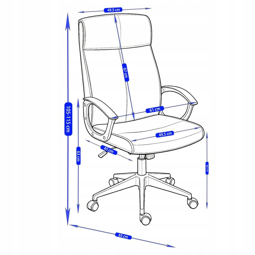 Beige swivel office chair with white fabric and tilt base, Furnitex