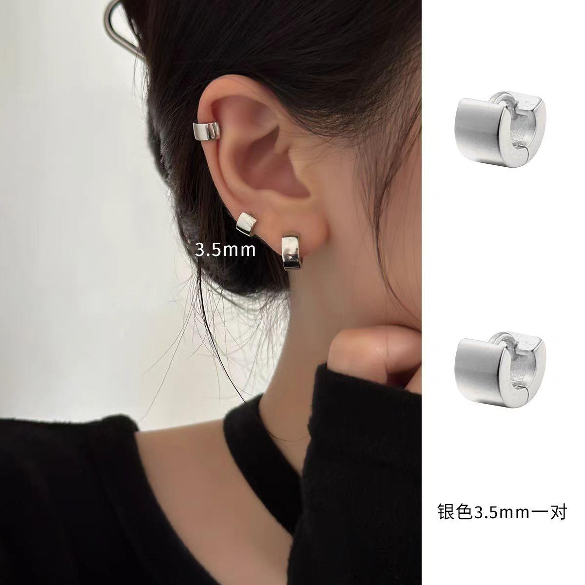 Простые кольца, серьги, пусеты, серьги премиум-класса, серьги, серьги, пусеты, модные серьги 2025 новый