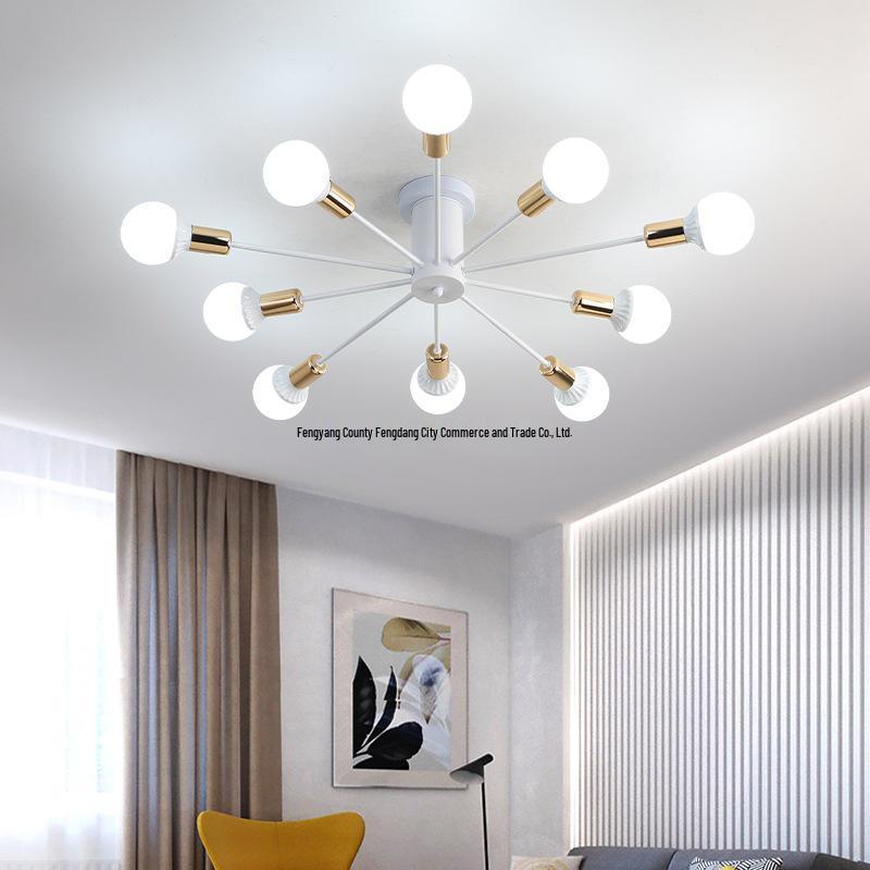 Nordic LED Ceiling Light: Modern Minimalist Design for Bedrooms & Living Rooms