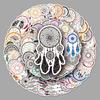 50 Dreamcatcher Waterproof Graffiti Stickers for Suitcases, Scooters, Computers, and Tablets