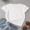 Short-sleeved T-shirt European and American summer new women's fashion casual home commuting versatile round neck short-sleeved T-shirt