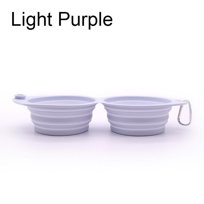 Pet Folding Silicone Bowl Dog Bowls Portable Food Container Pet Travel Bowl Portable Puppy Food Container Feeder