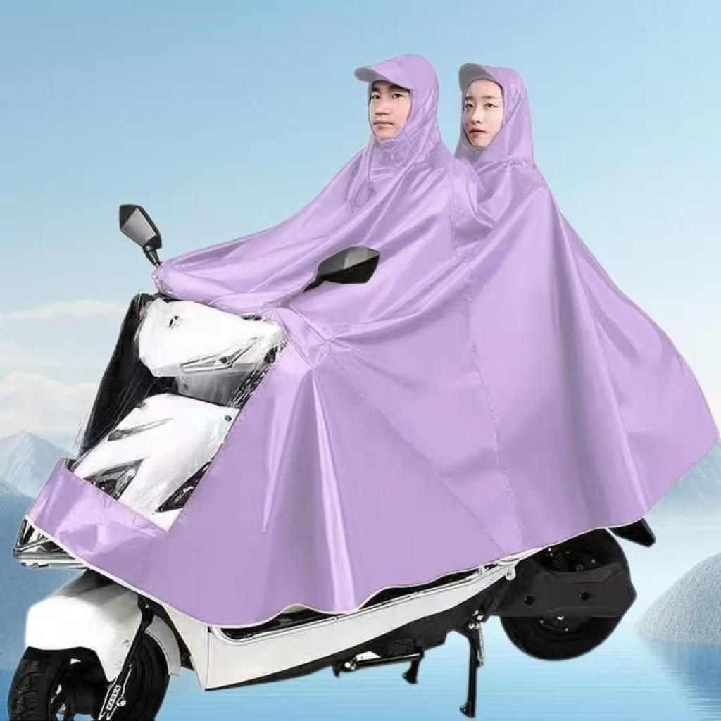 Impermeable Eléctrico XL para Vehículos, Antitormenta, Cubierta de Cuerpo Completo para Motocicletas de Pedal de un Solo/Doble Pasajero