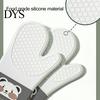 Oven Mitt 1Pc Insulation Glove Heat-Resistant Anti-slip Cartoon Anti-scald Silica Gel Microwave Baking for Bakery Cooking