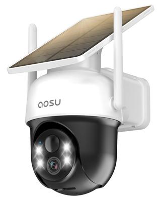 Aosu Bezpečnostná Solárna Širokouhlá WiFi 2K 3 Milióny Vysoká IP66 Ľudské Telo Automatická Plne Nočná Farba Hlas Zvuk a Svetlo Rodinná Udalosť SD Záznam Alexa 2024