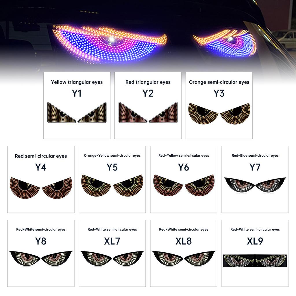 Οθόνη LED Μάτι του Διαβόλου Φως Ματιού Αυτοκινήτου Φορτηγού Δυναμικό Φως LED