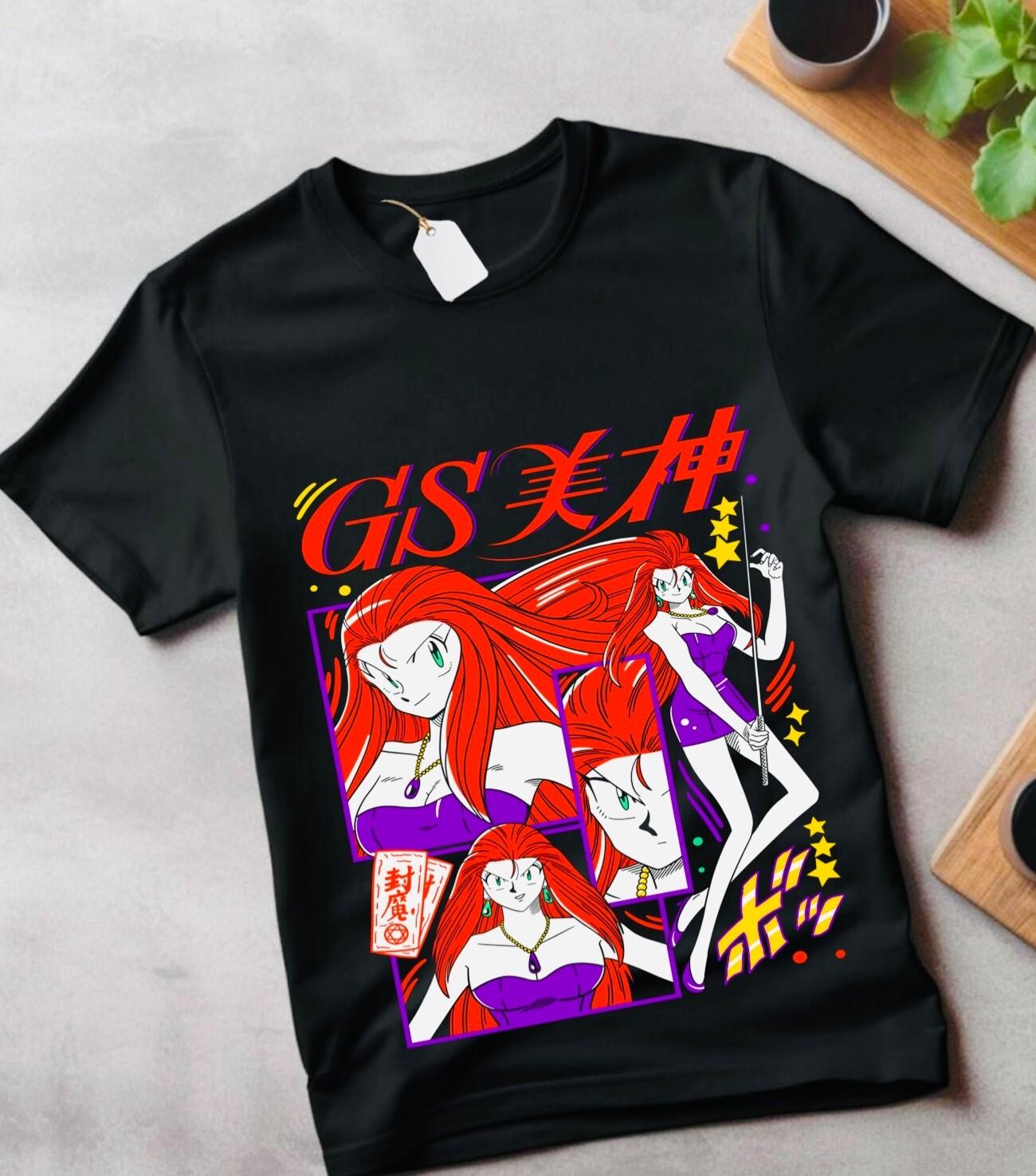 Ghost Sweeper Mikami shirt Vintage 90 Anime Kawaii Girl GifT Shirt Mens Womens Tees Top clothes 4XL