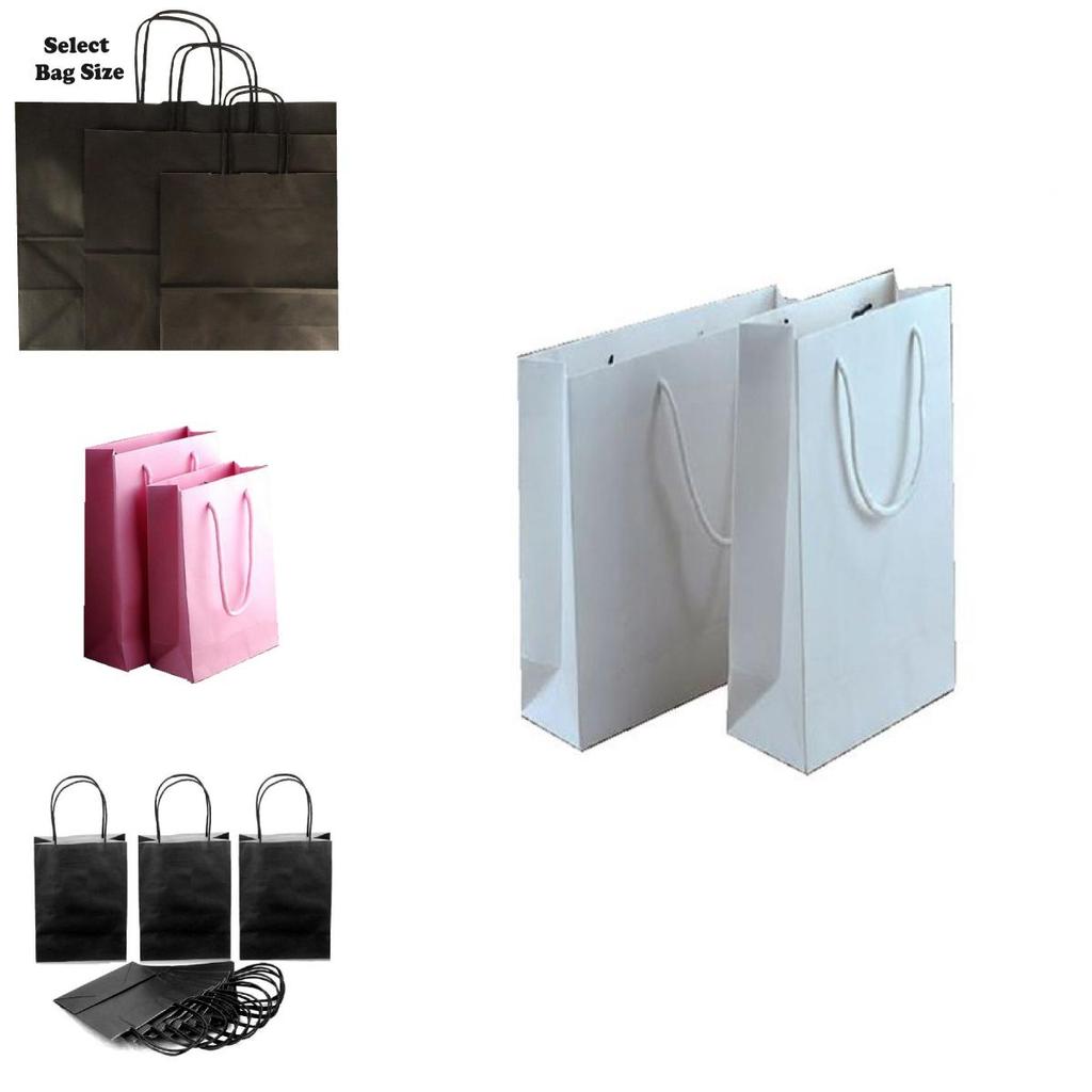 Vintage Paper Gift Bags Set For Weddings Parties And Gifts