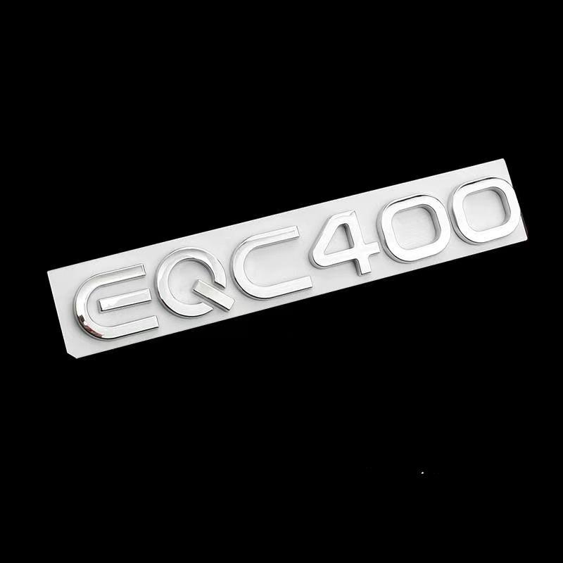 Chrome Silver Black Trunk Letters EQC400 4MATIC Emblems for Mercedes Benz EQC Electric Motor SUV AWD N293