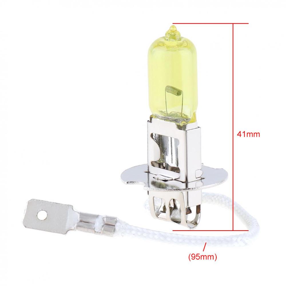 2pcs/lot H3 Light Bulbs 3000K Halogen Xenon H3 12V 55W Golden Yellow Fog Factory