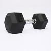 Zhou Xiang Rubber Hex Dumbbell Set with Storage Rack
