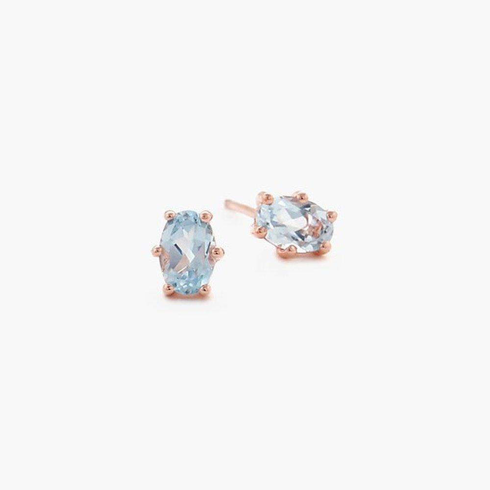 J.Lauren 01M01811 November Birthstone Topaz Silver Earrings