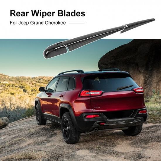 Rear Window Wiper Cover Decoration for Jeep Grand Cherokee 2011-19 Carbon Fiber