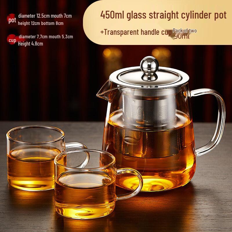 ZISIZ Thickened Heat-Resistant Glass Teapot