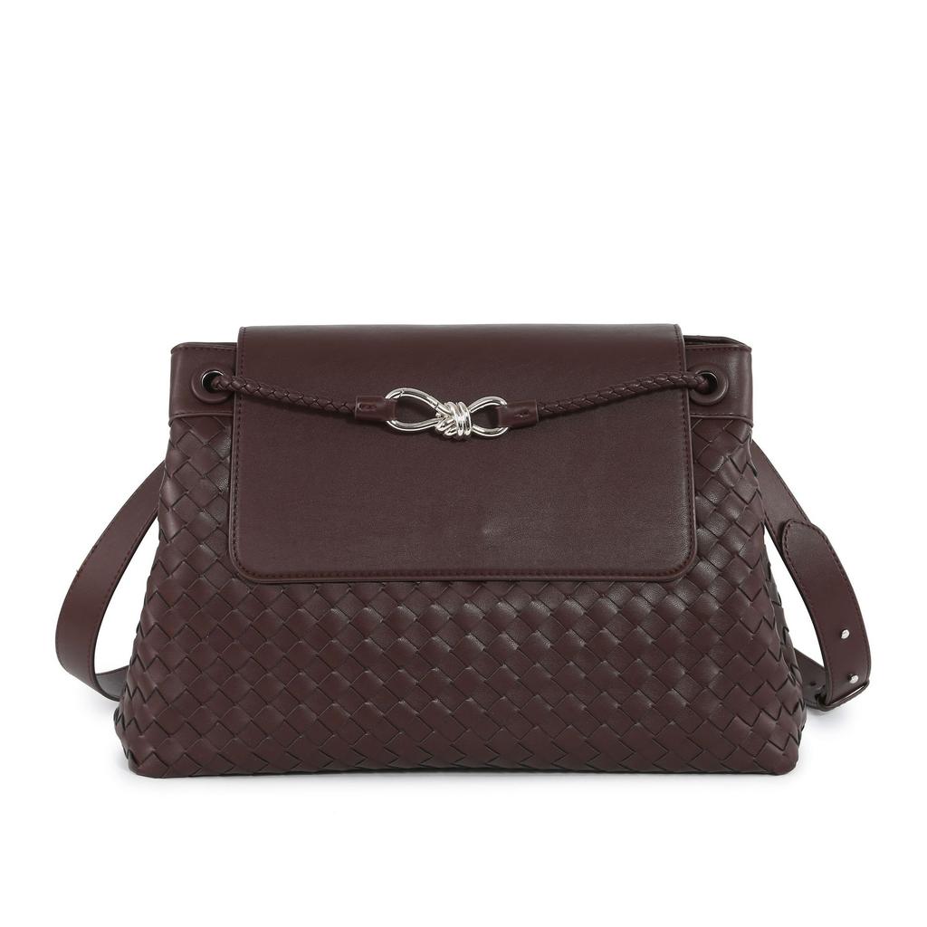 New Medium Woven Bag Handbag Shoulder Bag Briefcase Women's Bag Fashion