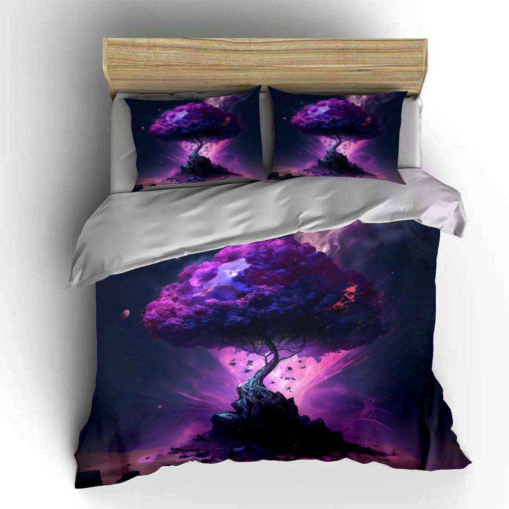 Fantasy Tree Art Decor Set Soft Comfortable Duvet Cover Bedding Set Included 1*Duvet Cover & 2*Pillowcases, Gift