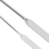2pcs Makeup Foundation Mixing Spatula Double Ended Stainless Steel Nail Glue Stirrer Stick