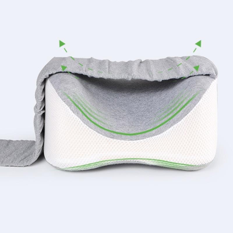 Orthopedic Knee Support Pillow Breathable Washable Cover Memory Foam Thigh Cushion for Resting and Side Sleeping