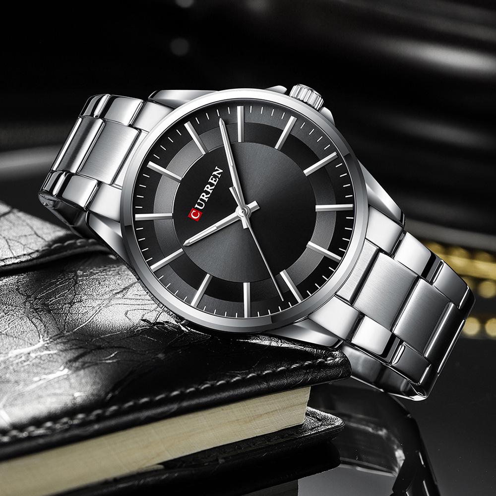 CURREN 8429 Men's Business Casual Quartz Steel Band Wristwatch
