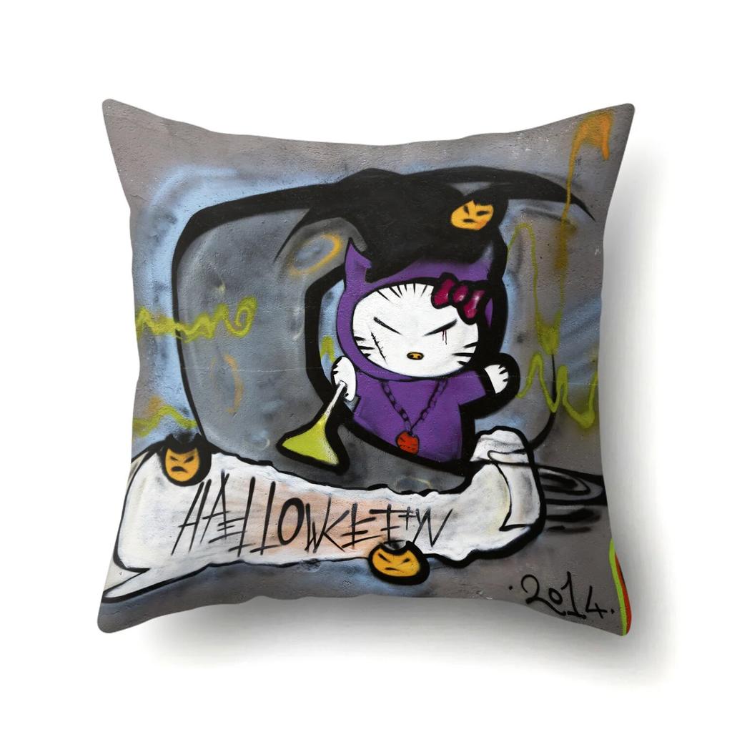 Graffiti Pillowcase Office Cushion Cover Living Room  Lumbar