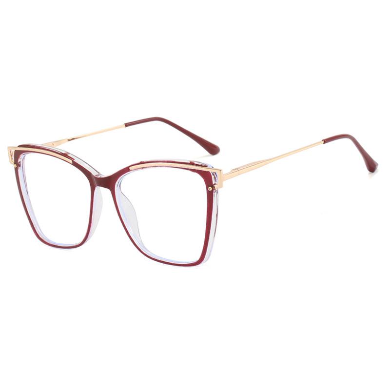 

Women Eyeglasses Optical Blue Light Blocking Square Glasses Frame Brand Designer Cat Eye Transparent Ladies Fashion Eyewear