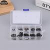 120PCS High Quality Black Stainless Steel Retaining Circlip Set Snap Ring E-Clip Washer Assortment For Shaft Fastener M1.5-M10