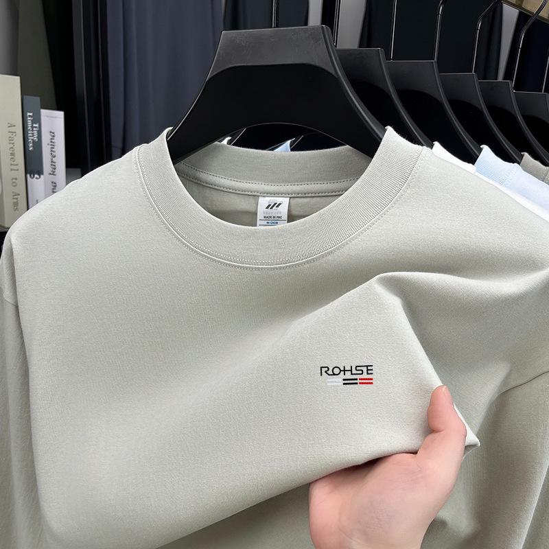 Men's 230g Pure Cotton Heavyweight Hoodie - 2025 Spring Fashion Trend, Skin-Friendly, Breathable Long Sleeve Base Layer