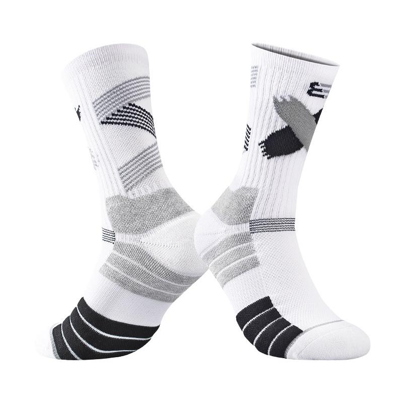 

Fitness Crew Socks for Gentlemen/Women Performance Cushioned Athletic Compression Basketball Running Activities Biking Trekking Socks High Quality US 6-12 EU 38-44
