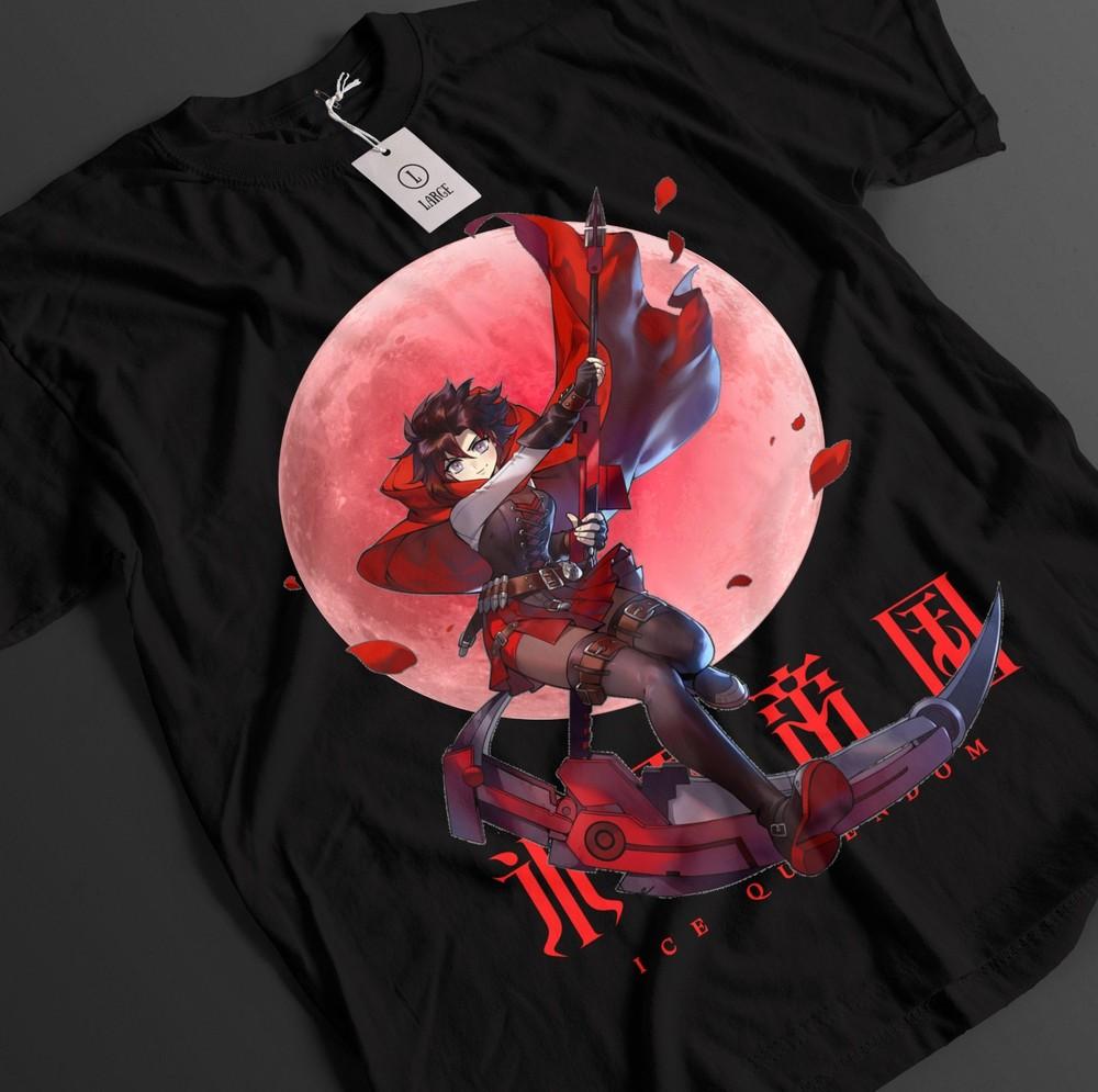 

RWBY Shirt Ruby Tshirt Weiss T-Shirt Blake Top Yang Pyrrha Waifu Girl Anime Tee 3XL