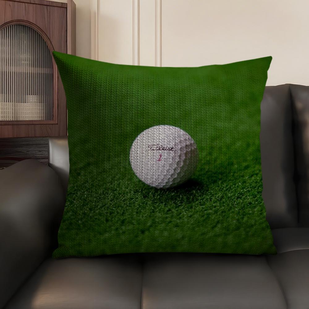 Golf Sports TTitleistS Cushion Cover Natural Linen Organic Fabric DoubleSided Printing Sofa Home Decor Gift Pillow Case