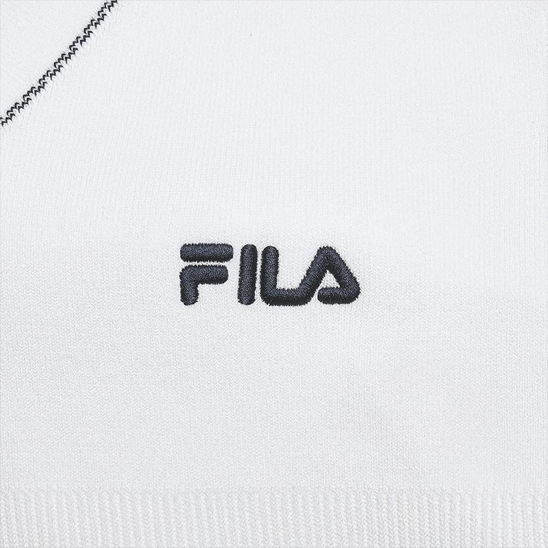 Fila Tennis Solid Color V-Neck Comfortable Sleeveless Dress Women dresses A11W623347FWT