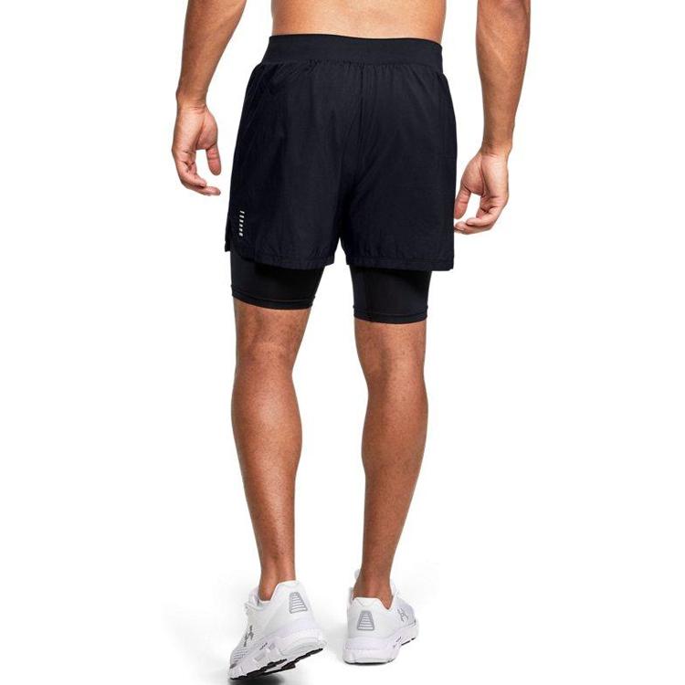 Under Armour Speedpocket Running Shorts Men Bottoms Black 1355449-001