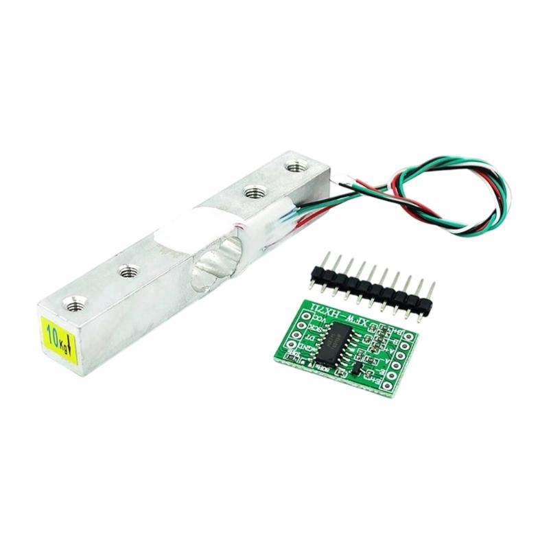 Digital Scale Load Cell Pair with HX711 Board, 4 Wire Aluminum Bar Weighing Part for DIY Measure and Project Use