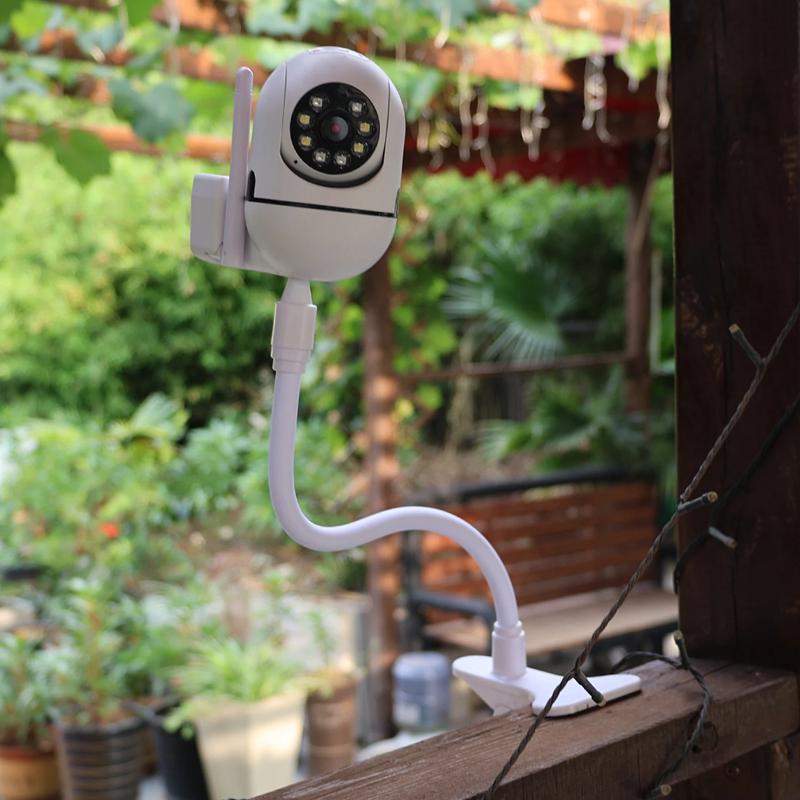 Protable Flexible Camera Clamp Mount Baby Monitor Camera Holder Stand Webcam Monitor Punch-free Bendable Bracket Base With Clip