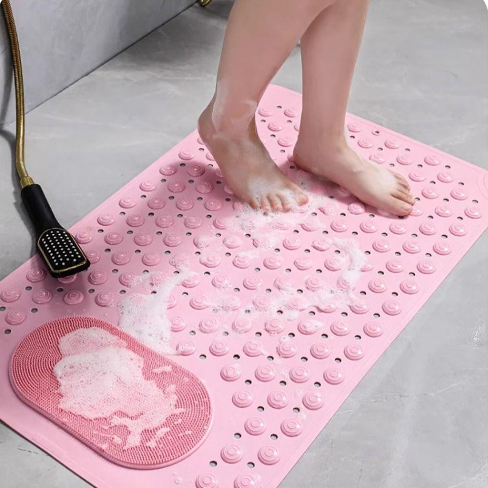 PVC Massage Nubs Mat Rectangular Shower Safety Rug New Bathroom Floor Mat  Shower