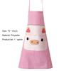 Kitchen Apron with Soft Strap Pig Pattern Polyester Easy to Clean Cooking Bib for Baking