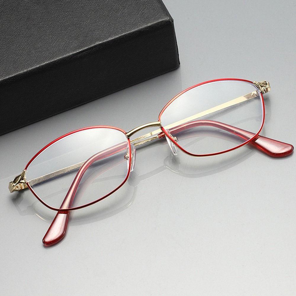 Metal Frame Reading Glasses Women Presbyopia Glasses Magnifying High Definition Prescription Glasses Eyewear +1.0 To +4.0