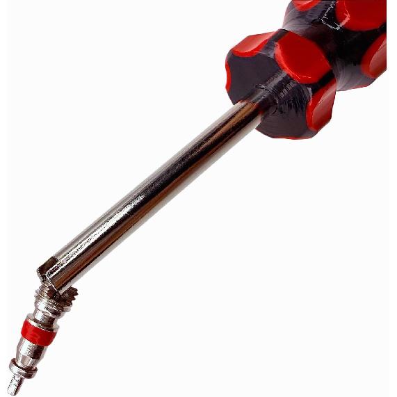 6Pcs Valve Stem Removal Tool Kit, R134 R12 A/C HVAC Air Conditioner Schrader Valve Stem Core Remover Tool