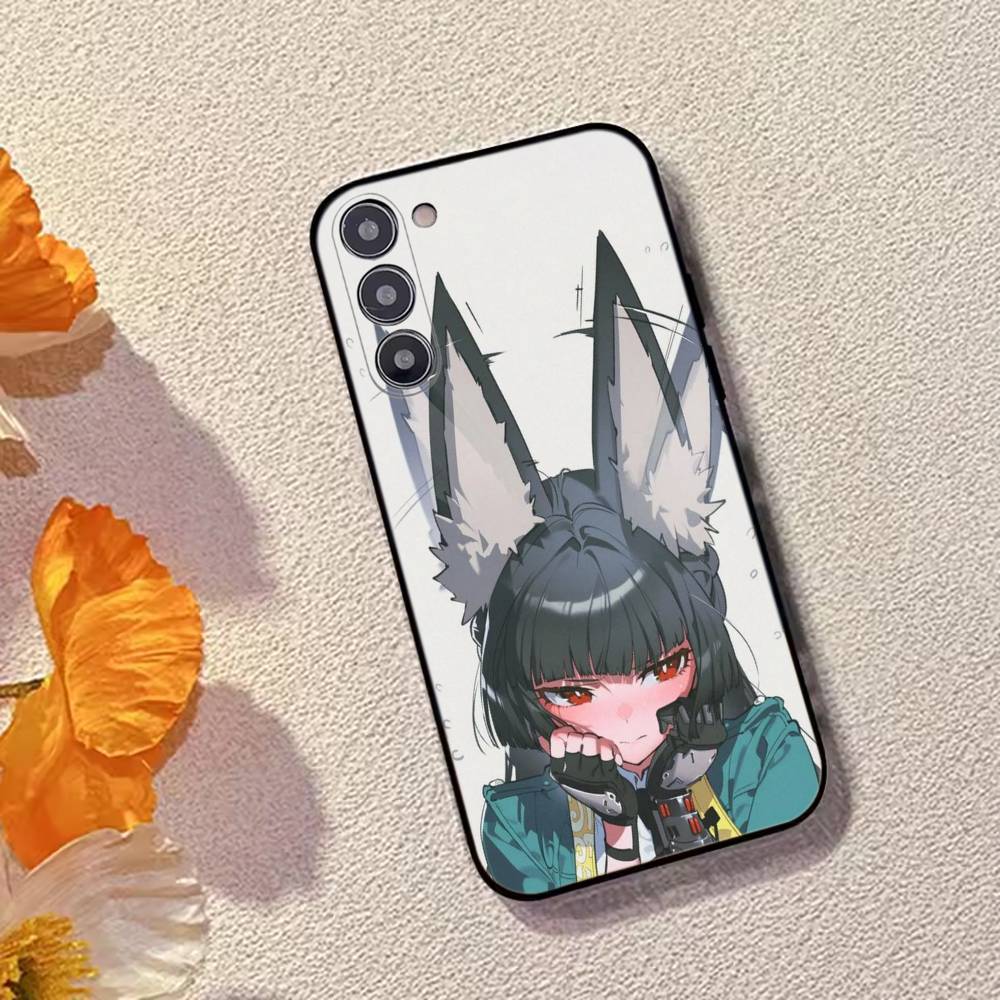 Game ZZZ Hoshimi Miyabi Phone Case Black Silicone Soft For Samsung Galaxy A73,A72,A71,A70,A53,A52,A51
