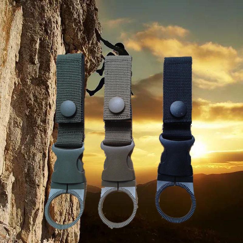 Tactical Nylon Water Bottle Holder with Metal Carabiner